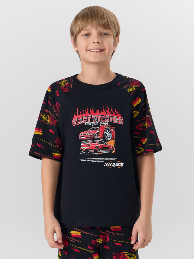 Джемпер, шорты Mark Formelle 563340/25-38722ПП-0 черный_гоночные_тачки_3_сл_на_пол - фото 1