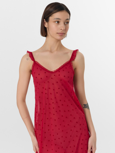 Сорочка Mark Formelle 572400/25-38958ПП-10 сердечки_на_алом - фото 1