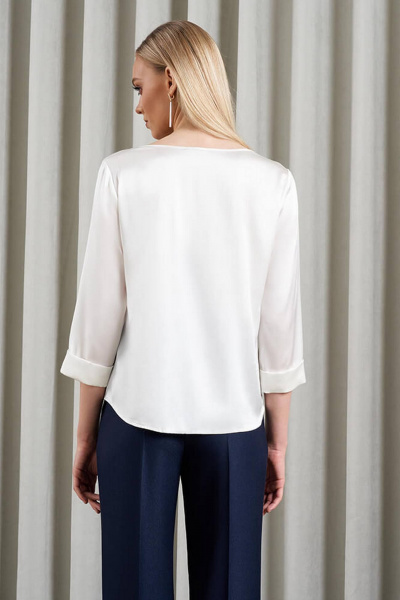 Блуза Nelva 23178 молочный - фото 4