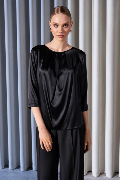 Блуза Nelva 23178 черный - фото 1