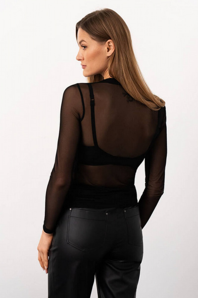 Лонгслив Nelva 23180 черный - фото 3