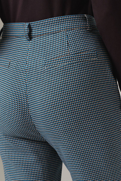 Брюки Nelva 31101 бирюзово-коричневый - фото 5