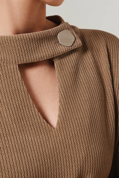 Платье Nelva 51635 капучино - фото 4