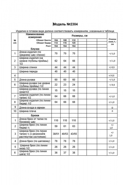 Блуза, брюки Alani Collection 2304 - фото 11