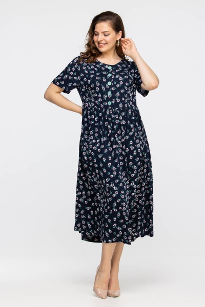 Платье свободного кроя из штапельной вискозы Vita 21с2-003VT-1-0 - фото 4