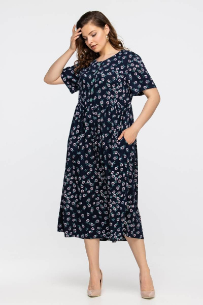 Платье свободного кроя из штапельной вискозы Vita 21с2-003VT-1-0 - фото 1