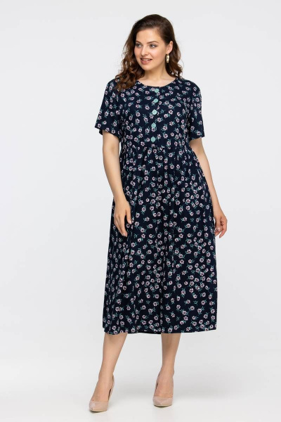 Платье свободного кроя из штапельной вискозы Vita 21с2-003VT-1-0 - фото 3