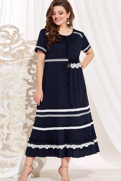 Платье Vittoria Queen 13883 синий - фото 1