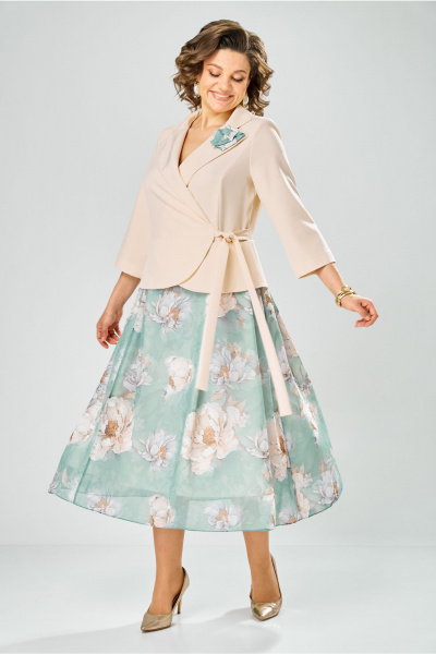 Платье Bonna Image 922-1/6 бежевый - фото 7