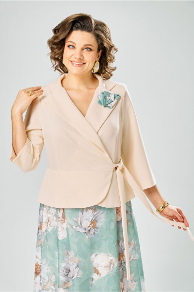 Платье Bonna Image 922-1/6 бежевый - фото 4