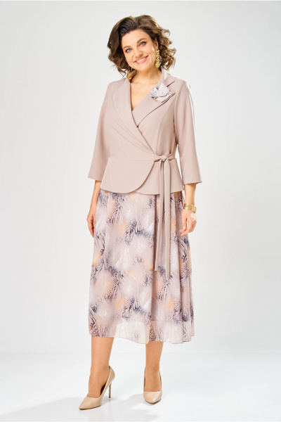 Платье Bonna Image 922-1/7 бежевый - фото 2