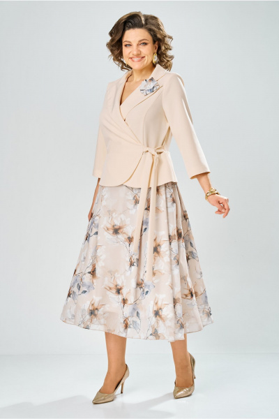 Платье Bonna Image 922-1/8  бежевый - фото 2