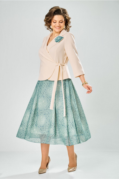 Платье Bonna Image 922-1/9  бежевый - фото 8