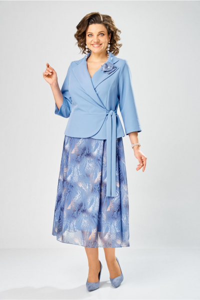 Платье Bonna Image 922-1/11 голубой - фото 2