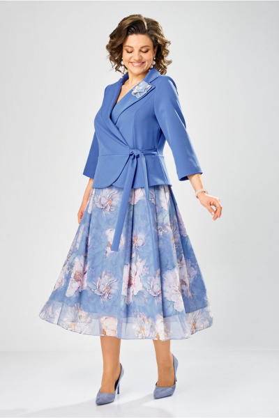 Платье Bonna Image 922-1/16 голубой - фото 9