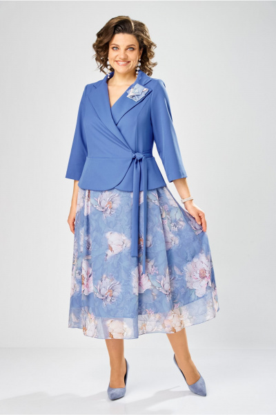 Платье Bonna Image 922-1/16 голубой - фото 2