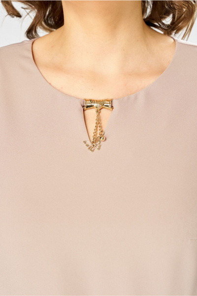 Платье Bonna Image 954-1/3 бежевый - фото 7