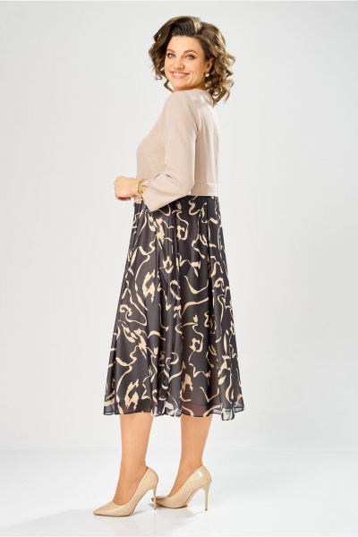 Платье Bonna Image 954-1/3 бежевый - фото 4