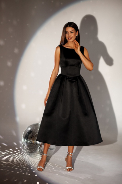 Платье Lady Lusso 30-25 черный - фото 1