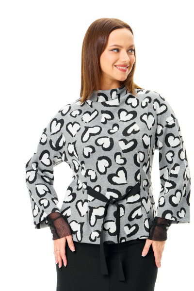 Джемпер, манжеты T&N 7724 сердечки - фото 1