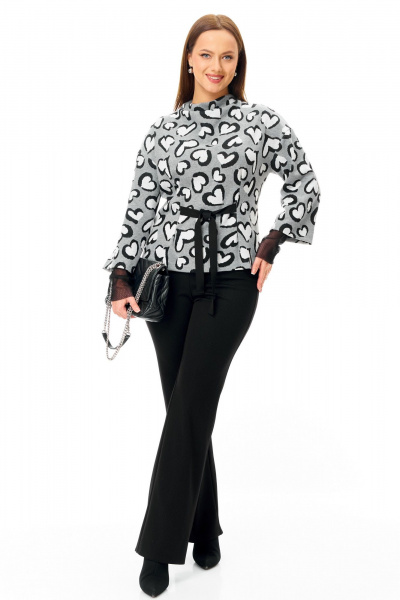 Брюки, джемпер, манжеты T&N 7725 сердечки-черный - фото 7