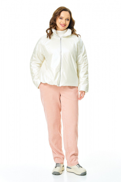 Брюки, куртка T&N 7734 молочный-пудра - фото 1