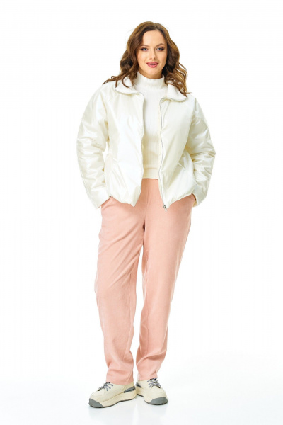 Брюки, куртка T&N 7734 молочный-пудра - фото 9