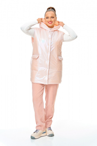 Брюки, жилет T&N 7735 розовый - фото 1