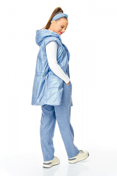 Брюки, жилет T&N 7735 голубой - фото 6