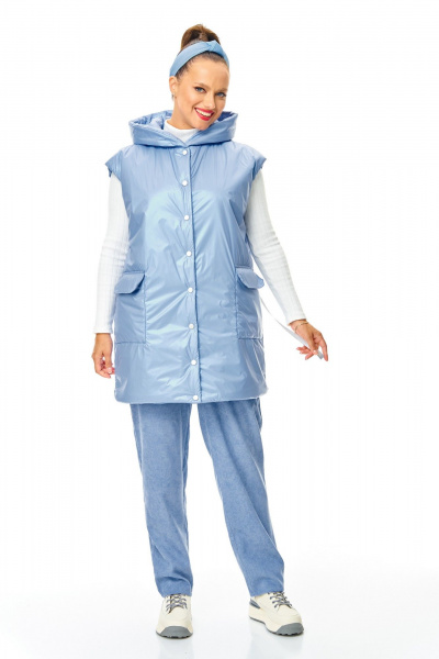 Брюки, жилет T&N 7735 голубой - фото 5