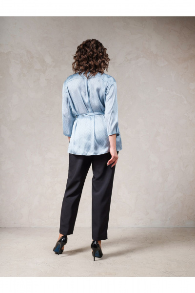 Блуза Erika С-149-2 голубой - фото 4