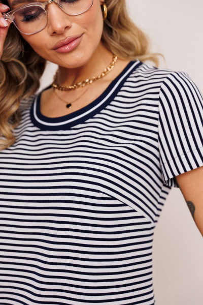 Брюки, жакет, топ Мода Юрс 26-2891 синий - фото 10