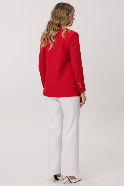 Брюки, жакет, топ Мода Юрс 26-2891 красный - фото 4