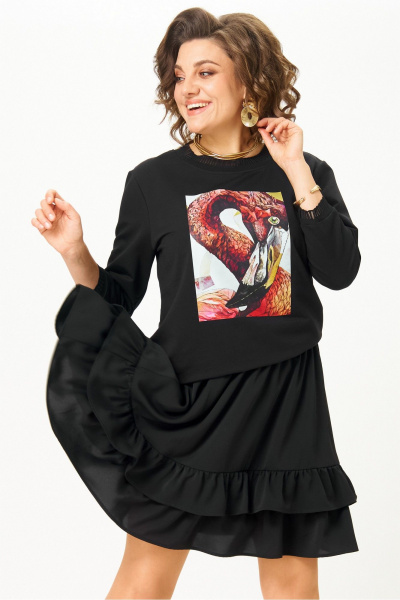 Джемпер Rumoda 2280 черный_дл.р. - фото 5