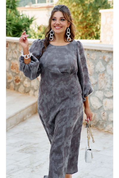 Платье Vittoria Queen 27103 меланж_серый - фото 3