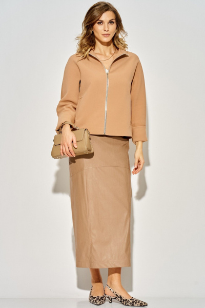 Юбка Laikony L-924 карамель - фото 4