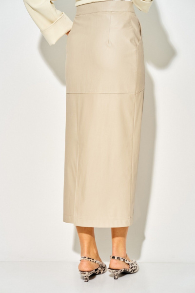 Юбка Laikony L-924 серо-бежевый - фото 9