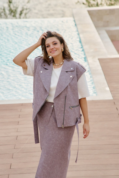 Жилет Vittoria Queen 27163/1ж лиловый - фото 6