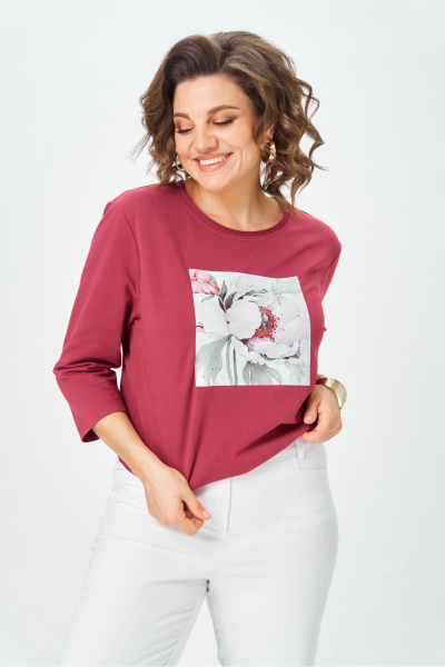 Джемпер Rumoda 2282 бордовый_дл.р. - фото 4