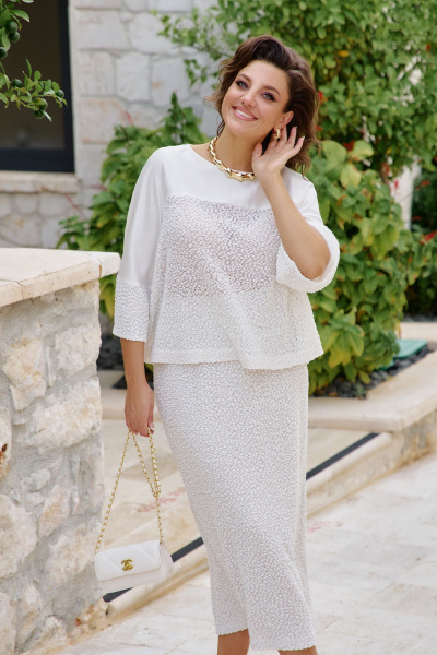 Блуза Vittoria Queen 28643бл молочный_светло-бежевый - фото 3