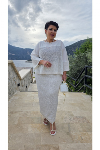 Юбка Vittoria Queen 28643ю светло-бежевый - фото 4