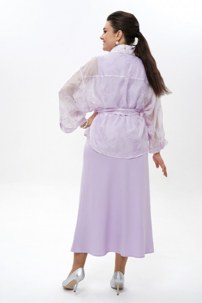 Блуза, платье Alani Collection 2429 лаванда - фото 9