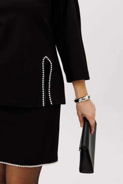 Блуза, юбка ANIDEN 6127-1 черный - фото 10