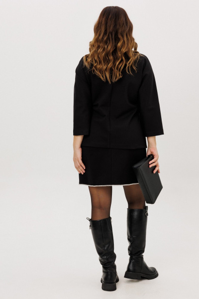 Блуза, юбка ANIDEN 6127-1 черный - фото 8