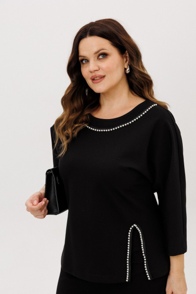 Блуза, юбка ANIDEN 6127-1 черный - фото 6