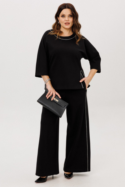 Блуза, брюки ANIDEN 6117-1 черный - фото 1