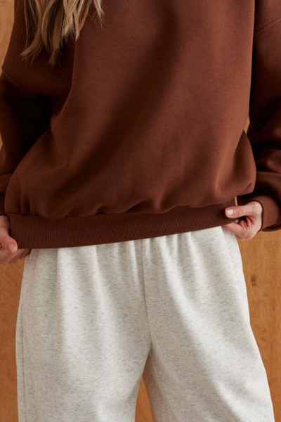 Свитшот 10DENCY 23621 коричневый - фото 7