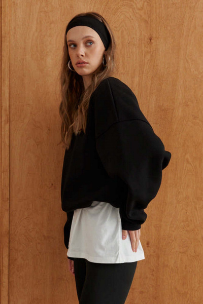 Свитшот 10DENCY 23621 черный - фото 7