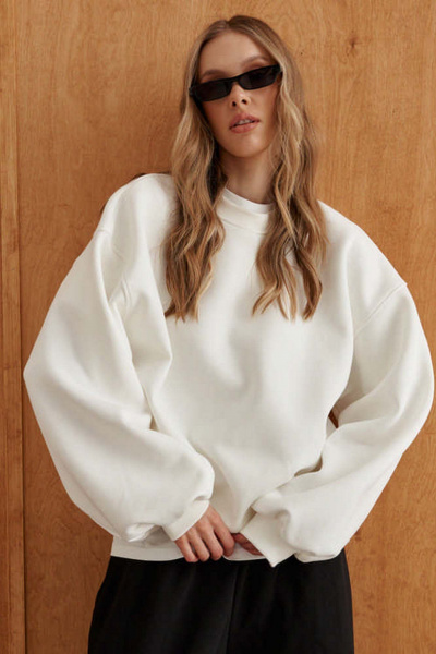 Свитшот 10DENCY 23623 молочный - фото 5