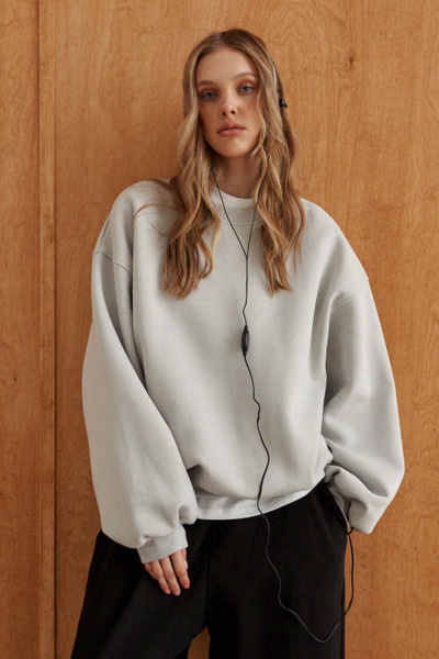 Свитшот 10DENCY 23623 серый - фото 3